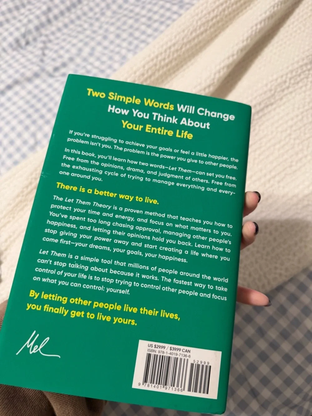 The Let Them Theory by Mel Robbins - Teal Paperback - Picture 6 of 7